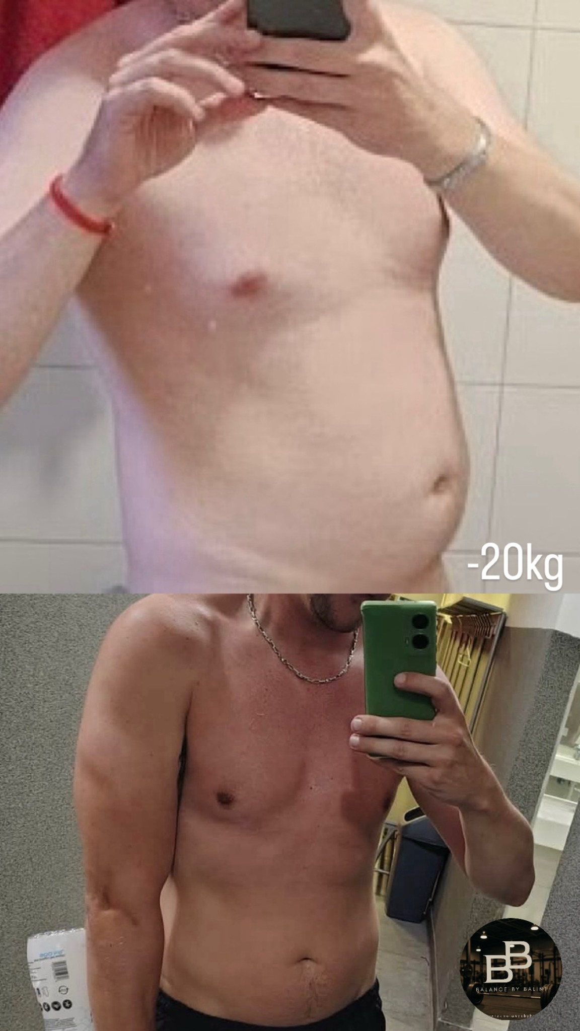 -20 kg átalakulás